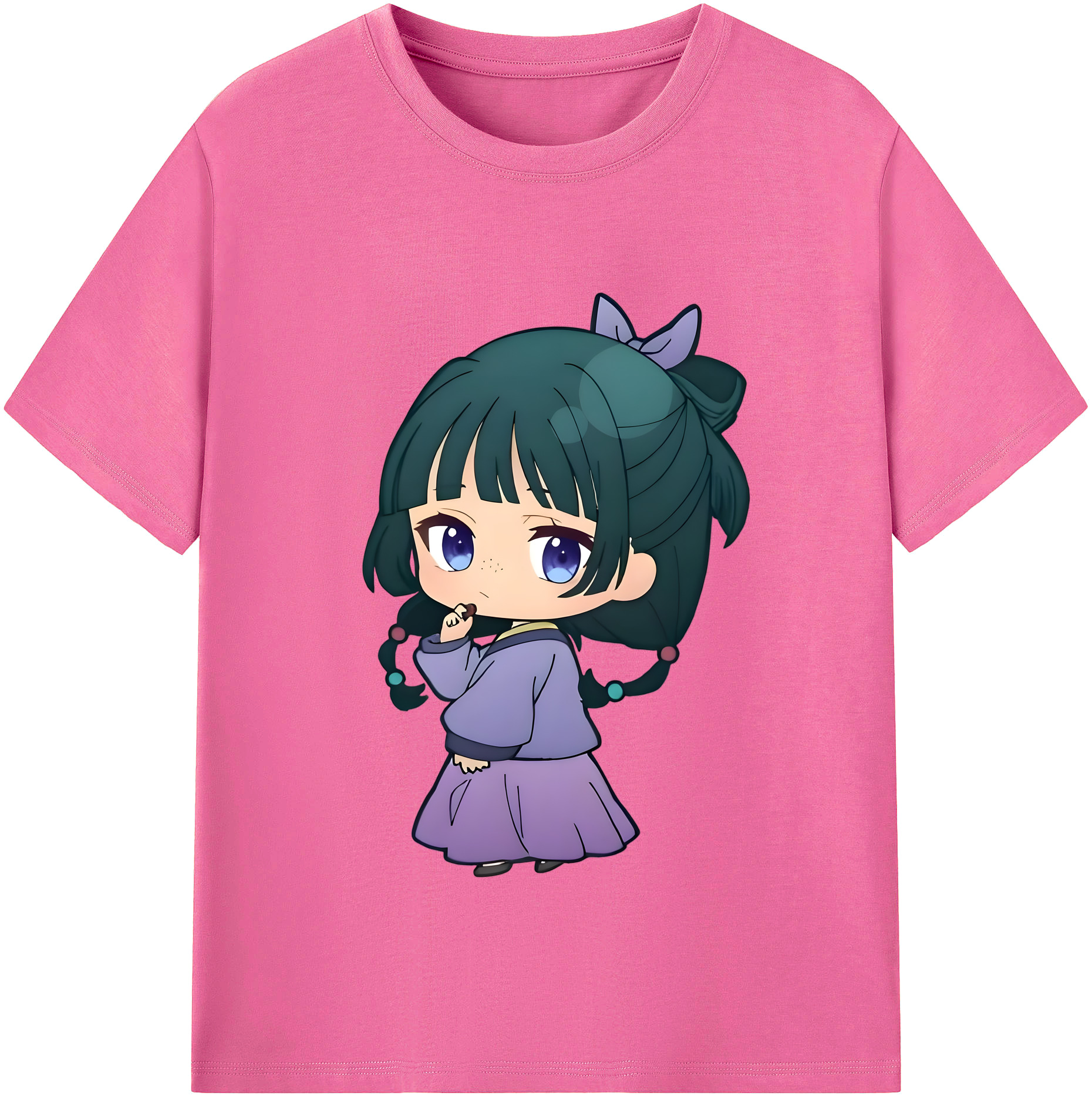（画像用） 薬屋のひとりごと The Apothecary Diaries レディースカジュアルプリントTシャツ（綿100％）
